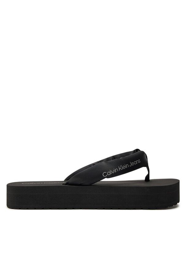 Calvin Klein Jeans Japonki Beach Sandal Flatform Padded Ny YW0YW01400 Czarny. Kolor: czarny