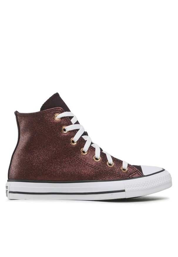 Converse Trampki Ctas Hi A04181C Bordowy. Kolor: czerwony