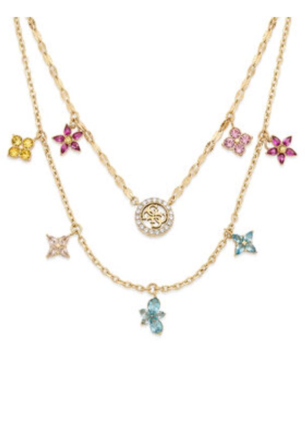 Guess Naszyjnik JUBN06 028JW Złoty. Materiał: ze stali nierdzewnej, ze stali. Kolor: złoty