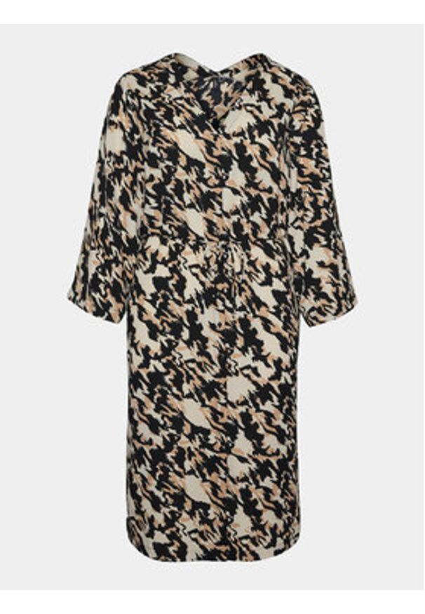 Vero Moda Curve Sukienka koszulowa Nora 10294730 Kolorowy Regular Fit. Materiał: syntetyk. Wzór: kolorowy. Typ sukienki: koszulowe