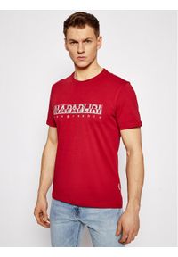Napapijri T-Shirt Sallar Ss NP0A4F9O Czerwony Regular Fit. Kolor: czerwony #1