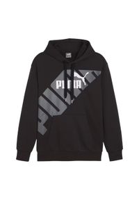 Puma - Bluza męska PUMA Power Graphic Hoodie TR. Typ kołnierza: kaptur. Kolor: czarny #1