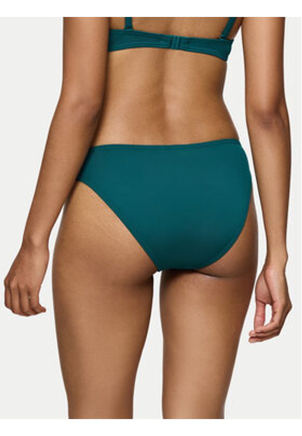 Triumph Dół od bikini Summer Mix&Match 10222259 Zielony. Kolor: zielony. Materiał: syntetyk
