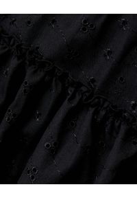 LOVE & ROSE - Czarna sukienka Mona. Kolor: czarny. Materiał: bawełna, koronka. Długość rękawa: na ramiączkach. Wzór: aplikacja, kwiaty, koronka. Sezon: lato #2