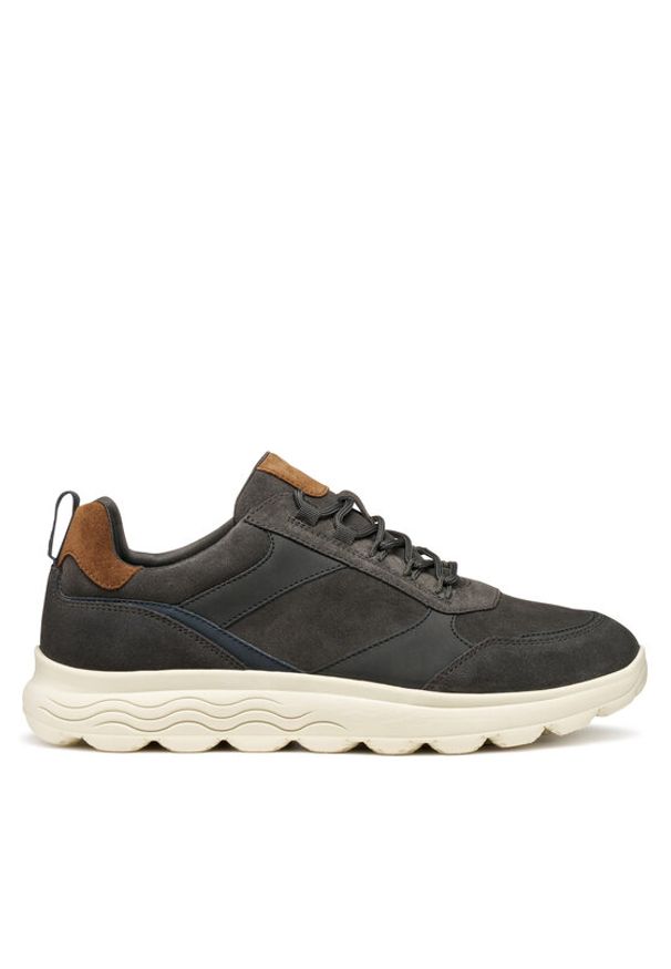 Geox Sneakersy U Spherica U56BYA 022EK C6574 Brązowy. Kolor: brązowy. Materiał: zamsz, skóra