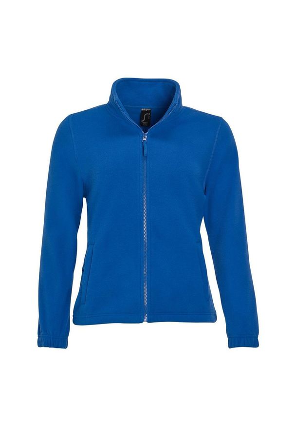SOL'S - Damski Polar North Bluza Polarowa Na Zamek. Kolor: niebieski. Materiał: polar. Sezon: zima. Styl: sportowy
