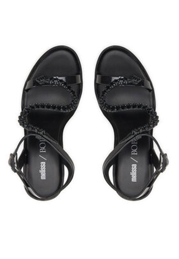 melissa - Melissa Sandały Melissa Snake Block + Bo.Bo Ad 35775 Czarny. Kolor: czarny