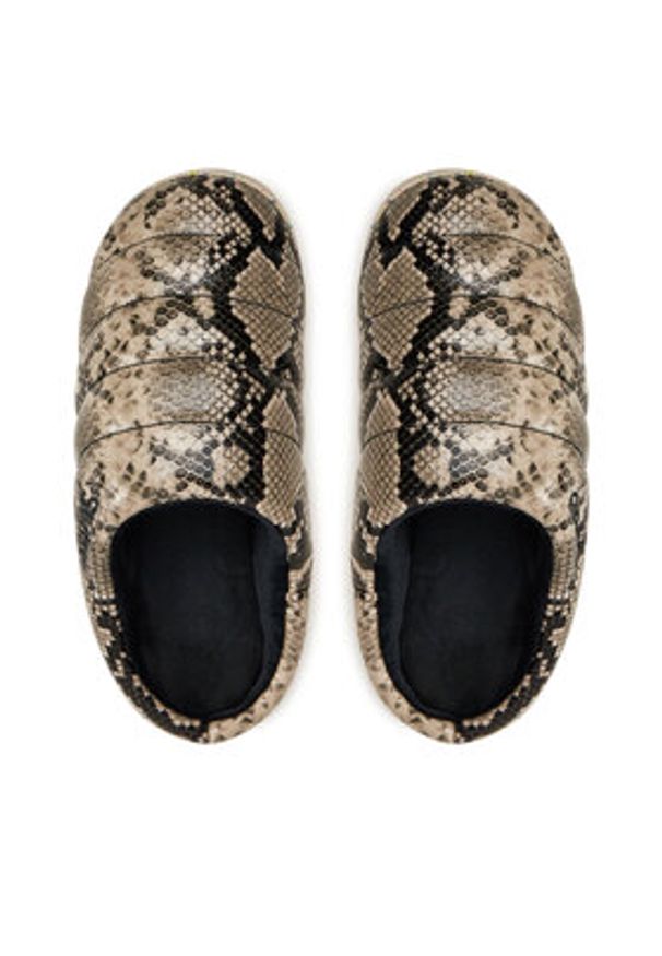 Subu Kapcie Re:Python Szary. Kolor: szary. Materiał: skóra