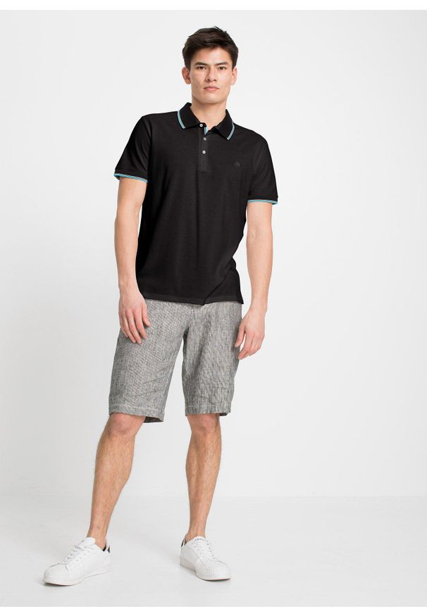 bonprix - Koszulka polo z piki (3 szt.). Typ kołnierza: polo. Kolor: niebieski. Materiał: materiał, bawełna. Długość rękawa: krótki rękaw. Długość: krótkie