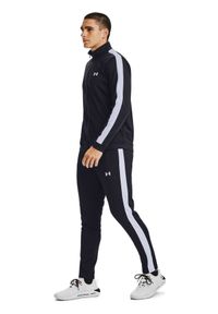 Komplet dresowy męski Under Armour UA Knit Track Suit - czarny. Kolor: czarny. Materiał: dresówka. Styl: klasyczny