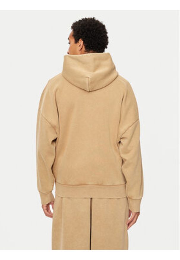 Under Armour Bluza UA Icon 1386552 Beżowy Loose Fit. Kolor: beżowy. Materiał: bawełna