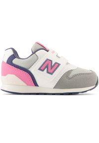 Buty niemowlęce New Balance IZ996XG3 – szare. Zapięcie: rzepy. Kolor: szary. Materiał: materiał, syntetyk. Szerokość cholewki: normalna. Model: New Balance 996