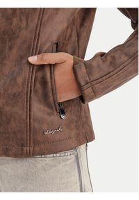 Desigual Kurtka przejściowa 26SWEW10 Brązowy Regular Fit. Kolor: brązowy. Materiał: wiskoza #2