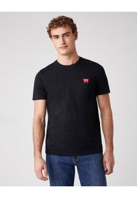 Wrangler - MĘSKI T-SHIRT WRANGLER SS SIGN OFF TEE BLACK W7C07D301