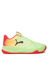 Puma Buty halowe Accelerate Pro II 106877 03 Zielony. Kolor: zielony. Materiał: materiał