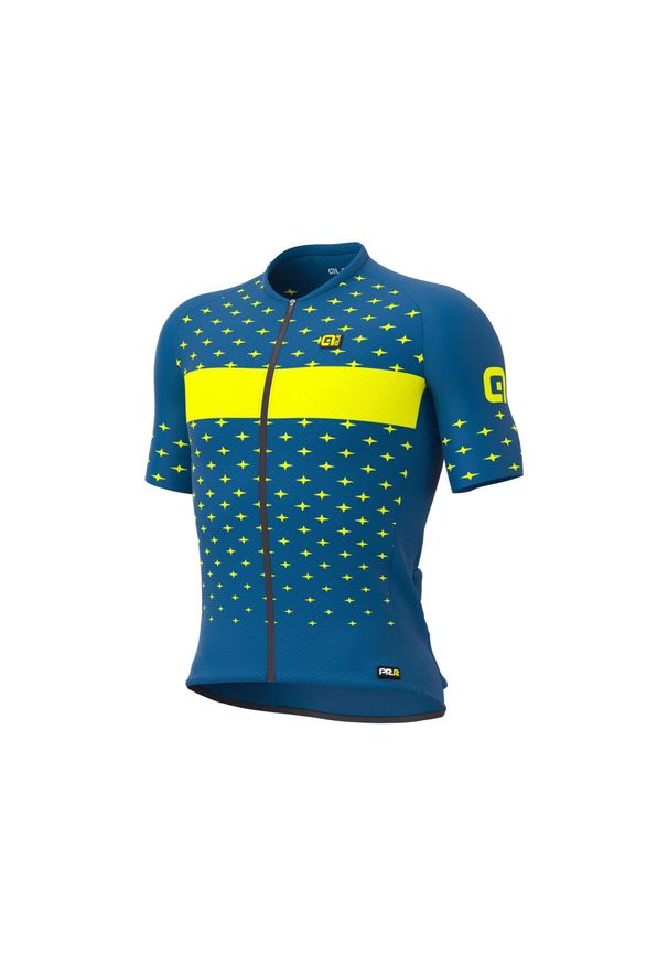 ALÉ CYCLING - Koszulka rowerowa męska Alé Stars. Kolor: wielokolorowy, niebieski, żółty
