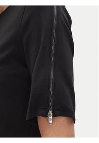 DKNY T-Shirt P4JHBRJQ Czarny Regular Fit. Kolor: czarny. Materiał: bawełna #5