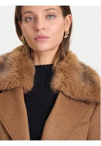 Guess Płaszcz wełniany W5BL19 W2642 Brązowy Regular Fit. Kolor: brązowy. Materiał: syntetyk #4