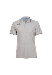 Koszulka polo Arena Team Polo shirt Solid Cotton. Typ kołnierza: polo. Kolor: szary. Materiał: bawełna. Wzór: gładki