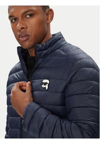 Karl Lagerfeld - KARL LAGERFELD Kurtka przejściowa 505710 553590 Granatowy Regular Fit. Typ kołnierza: dekolt w karo. Kolor: niebieski. Materiał: syntetyk #2