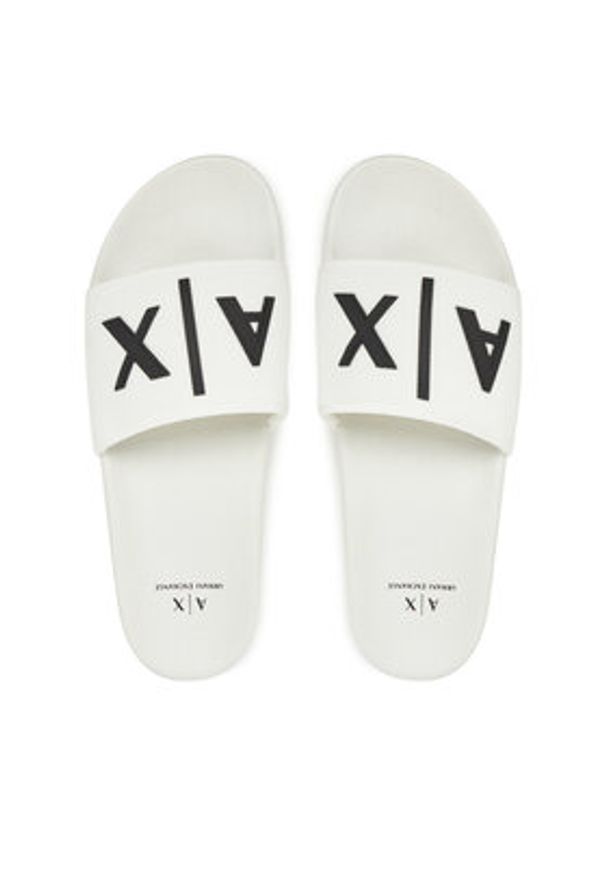 Armani Exchange Klapki XUP001 XV820 K488 Biały. Kolor: biały. Materiał: materiał