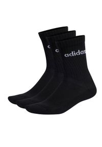 Adidas - adidas Skarpety wysokie unisex Linear Crew Cushioned Socks 3 Pairs IC1301 Czarny. Kolor: czarny #1