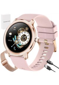Rubicon - Zegarek SMARTWATCH RUBICON RNBE66 rosegold / 2 paski. Rodzaj zegarka: smartwatch