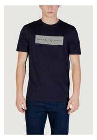 Armani Exchange T-Shirt XM002472 AF10356 UB101 Granatowy Slim Fit. Kolor: niebieski. Materiał: bawełna #1