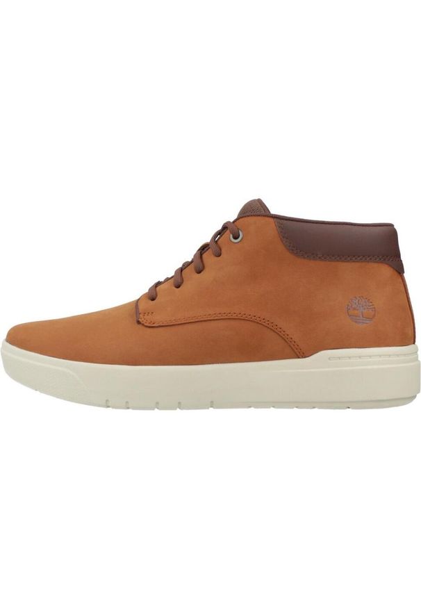 Timberland - Buty TIMBERLAND Seneca Bay MID LACE UP Brązowy. Kolor: brązowy. Materiał: skóra, tkanina. Sport: turystyka piesza
