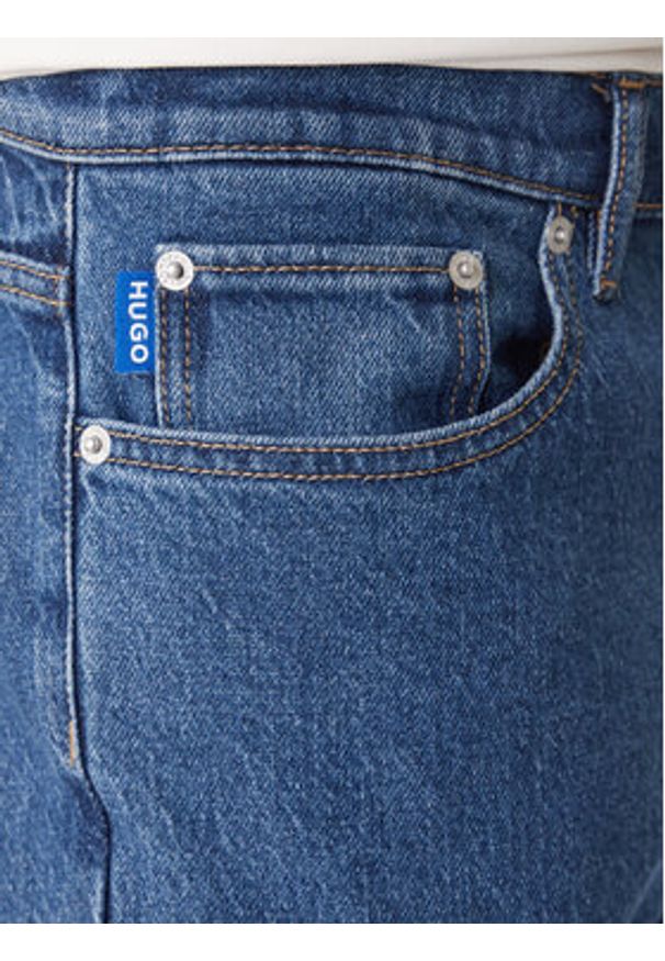 Hugo - HUGO Jeansy Zane 50551886 Granatowy Skinny Fit. Kolor: niebieski