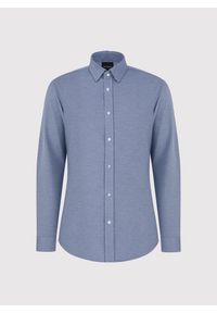 Pako Lorente - PAKO LORENTE – Niebieska koszula melanż. Kolor: niebieski. Materiał: poliester, bawełna. Długość rękawa: długi rękaw. Długość: długie. Wzór: melanż #9