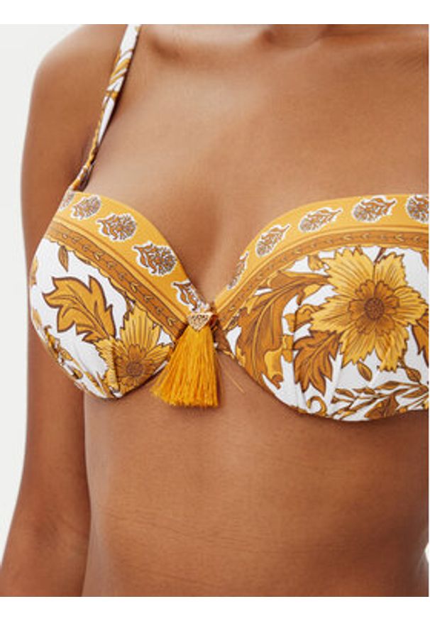SELMARK - Selmark Góra od bikini BM217 Żółty. Kolor: żółty. Materiał: syntetyk