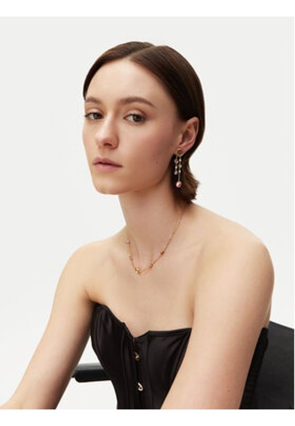 Guess Kolczyki JUBE05 091JW Złoty. Materiał: metalowe. Kolor: złoty