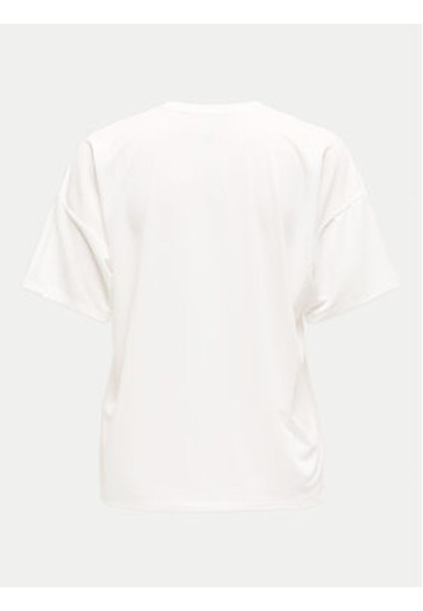 only - ONLY T-Shirt Melina 15342876 Biały Regular Fit. Kolor: biały. Materiał: syntetyk