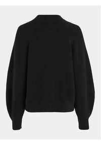 Tommy Jeans Sweter Badge DW0DW16536 Czarny Relaxed Fit. Kolor: czarny. Materiał: bawełna #8