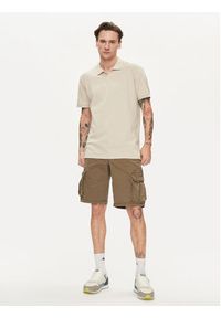 GAP - Gap Polo 586306 Beżowy Regular Fit. Typ kołnierza: polo. Kolor: beżowy. Materiał: bawełna #4
