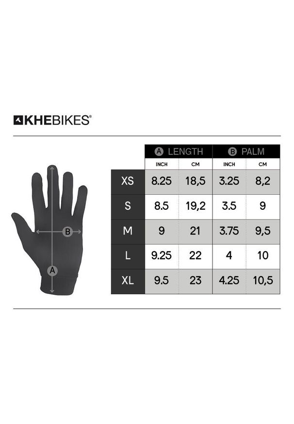 KHEBIKES - Rękawice Bmx 4130 Dla Dorosłych Czarne Xl Khebikes. Kolor: czarny
