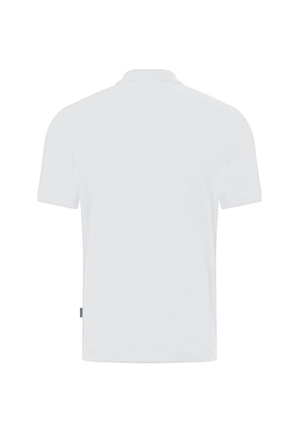 Polo Jako Polo Doubletex. Typ kołnierza: polo. Kolor: biały. Sport: piłka nożna