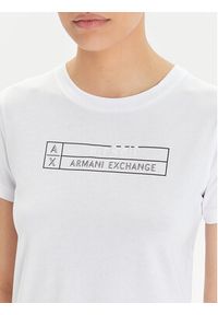 Armani Exchange T-Shirt 3DYT01 YJ3RZ 1000 Biały Regular Fit. Kolor: biały. Materiał: bawełna #4