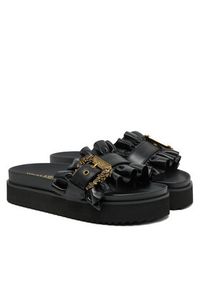 Versace Jeans Couture Klapki 78VA3SM5 Czarny. Kolor: czarny. Materiał: skóra #3
