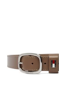 Tommy Jeans Pasek Tjw Oval 3.0 AW0AW15836 Brązowy. Kolor: brązowy. Materiał: skóra #3