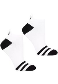 Biało-Czarne Stopki Damskie Zebra Moraj 3 Pary. Kolor: biały. Materiał: bawełna, włókno, materiał. Wzór: motyw zwierzęcy #5