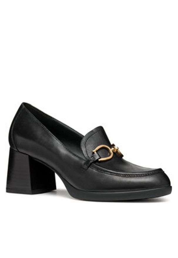 Geox Półbuty D Walk Pleasure 55 D46XBF 00043 C9999 Czarny. Kolor: czarny. Materiał: skóra