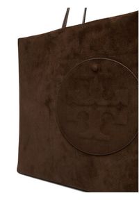 Tory Burch Torebka Ella Suede Tote 170980 Brązowy. Kolor: brązowy. Materiał: skórzane, zamszowe #6