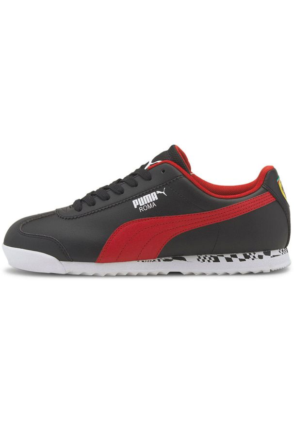 Adidasy Puma Ferrari Race Roma, Mężczyźni. Kolor: czarny. Materiał: skóra ekologiczna, materiał. Sport: fitness