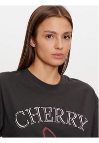 Gina Tricot T-Shirt 23980 Czarny Oversize. Kolor: czarny. Materiał: bawełna #5