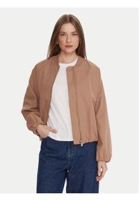 Tatuum Kurtka bomber Sakalino T2503.012 Beżowy Loose Fit. Kolor: beżowy. Materiał: bawełna