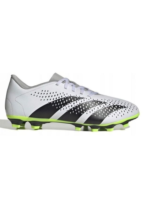 Adidas - Buty adidas Predator Accuracy.4 FxG M GZ0013 białe białe. Zapięcie: sznurówki. Kolor: biały. Materiał: guma, syntetyk. Sport: piłka nożna