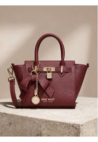 Nine West Torebka CEO-Chelsea-Charm-I-LX10187 Bordowy. Kolor: czerwony. Materiał: skórzane #7