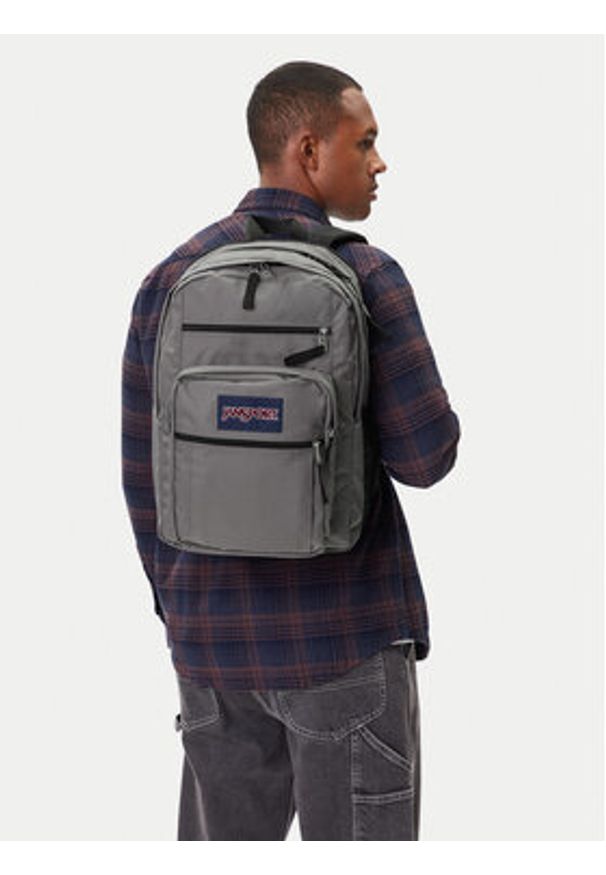 JanSport Plecak Big Student EK0A5BAHN60 Szary. Kolor: szary. Materiał: materiał. Styl: młodzieżowy